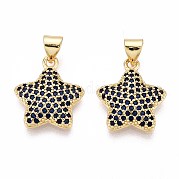 Латунные микро проложить кубического циркония подвески KK-T071-136G-05