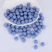 Круглые силиконовые фокусные бусины SI-JX0046A-49