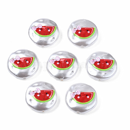3d печатные бусины из абс-пластика с имитацией жемчуга KY-S163-427-1