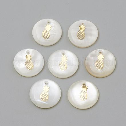 Подвески из пресноводных оболочек SHEL-Q010-009G-1