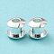 201 Stainless Steel Beads, Column, Silver, 7x6.5mm, Hole: 2.3mm