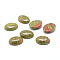 Natural Unakite Gemstone Cabochons, Oval, 25x18x7mm