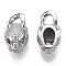Non-Tarnish 304 Stainless Steel Pendants, Leopard Head Charms, Stainless Steel Color, 18x10x8mm, Hole: 3.5mm