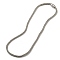 Rhinestone Tennis Necklace, with Brass Magnetic Clasp, Cadmium Free & Nickel Free & Lead Free, Jet, 46.5x0.4cm