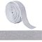 MAYJOYDIY 5 Yard×2 Inch Wide Gainsboro Metallic Elastic Bands Soft Glitter Elastic Stretch Ribbon for Sewing Waistband Headband Crafting Trim Garment Accessory