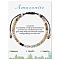 Natural Flower Amazonite Braided Bead Bracelets, Adjustable Cord Bracelets for Women, 6-3/4~9-1/8 inch(17~23cm)