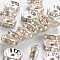 Brass Grade B Rhinestone Spacer Beads, Rondelle, Crystal, Silver, 10x4mm, Hole: 2mm