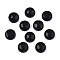 Natural Black Onyx Cabochons, Half Round/Dome, 8x3~4mm