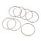 Non-Tarnish 7Pcs 304 Stainless Steel Polishing Plain Bangles Kit, Stainless Steel Color, 1/8 inch(0.3cm), Inner Diameter: 2-3/8 inch(6cm)