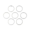 Rack Plating Brass Linking Rings, Cadmium Free & Lead Free, Long-Lasting Plated, Ring, Silver, 10x1mm, Inner Diameter: 8.5mm