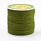 Polyester Cord, Olive, 0.8mm, about 87.48 yards(80m)/roll