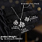 Brass Clear Cubic Zirconia Pendant Necklace & Stud Earrings Sets for Women, Leaf, Earring: 13mm
