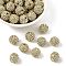 Alloy Rhinestone Beads, Grade A, Round, Golden Metal Color, Crystal, 12mm