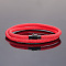 Nylon Cord Bracelets for Men Women, with Magnetic Alloy Clasp, Red, 7-7/8 inch(20cm)