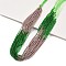 Transparent Gradient Color Glass Beads Strands, Segmented Multi-color Beads, Faceted Round, Dark Green, 2mm, Hole: 0.5mm, about 160~178pcs/strand, 13.58 ~14.17 inch(34.5~36cm)