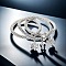 3Pcs Alloy Rhinestone Charm Bangle Set, Stackable Bangles for Women, Butterfly, Inner Diameter: 2-3/4 inch(7cm)