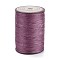 Flat Waxed Polyester Thread String, Micro Macrame Cord, for Leather Sewing Stitching, Old Rose, 0.8~0.9x0.3mm, about 109.36 Yards(100m)/Roll