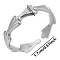 Stainless Steel Cuff Rings, Stainless Steel Color, Inner Diameter: 17mm