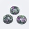 Natural Ruby in Zoisite Cabochons, Half Round, 19.5~20x6~7mm