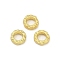 Alloy Linking Rings, Cadmium Free & Lead Free, Textured Ring Shape, Rack Plating, Matte Gold Color, 6x2mm, Inner Diameter: 3.2mm
