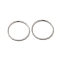 Non-Tarnish 304 Stainless Steel Finger Rings, Stainless Steel Color, US Size 7(17.3mm)