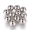 Tarnish Resistant 201 Stainless Steel Beads, Round, Stainless Steel Color, 8x7mm, Hole: 1.8~2mm