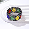 Bohemian Style Glass Seed Beaded Bracelets for Women, Rhombus, Colorful, 6-3/4 inch(17cm)