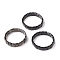 Natural Golden Sheen Obsidian Stretch Bracelets, Faceted, Rectangle, 2-3/8 inch(6cm)