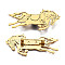 201 Stainless Steel Horse Lapel Pin, Animal Badge for Backpack Clothes, Nickel Free & Lead Free, Golden, 26x57.5x7mm, Pin: 0.7mm