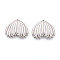 304 Stainless Steel Pendants, Fishtail Shape Charm, Anti-Tarnish, Stainless Steel Color, 24x27.5x3.9mm, Hole: 1.2~1.4mm