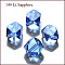 K9 Glass, Imitation Austrian Crystal Beads, Grade AAA, Faceted, Cornerless Cube Beads, Light Sky Blue, 7.5x7.5x7.5mm, Hole: 0.9~1mm