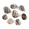 Natural Shell Pendants, Shell Shape Charms, Gray, 16~22x13~17x8~13mm, Hole: 1.5mm, about 324pcs/500g