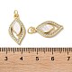Латунные микро проложить кубического циркония подвески KK-B083-06G-3