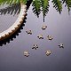 Латунные микропаве прозрачные кубические циркониевые подвески KK-SZ0001-18G-4