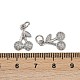 Латунные микро проложить кубического циркония подвески KK-Z120-08P-04-3