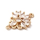 Подвески из латуни и прозрачного стекла KK-C062-069G-2