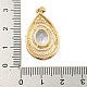 Латунные микро проложить кубического циркония подвески KK-P263-24KCG-01-3