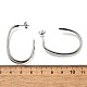 Серьги-гвоздики из нержавеющей стали 304 EJEW-F361-22P-4