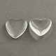 Полупрозрачные сердце кабошоны GGLA-R021-23mm-1