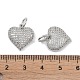 Латунные микро проложить кубического циркония подвески KK-H477-03P-3