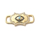 Подвески из латуни с кубическим цирконием KK-M278-01B-G-1