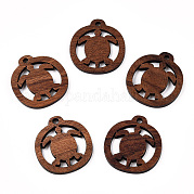 Подвески из натурального орехового дерева WOOD-T023-23
