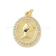 Латунные микро проложить кубического циркония подвески KK-P294-08G