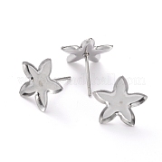 Серьги-гвоздики из нержавеющей стали 304 STAS-J032-22