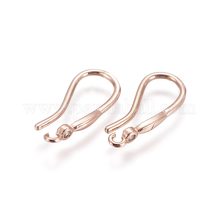 Латунные крючки для сережек KK-L177-39RG-1