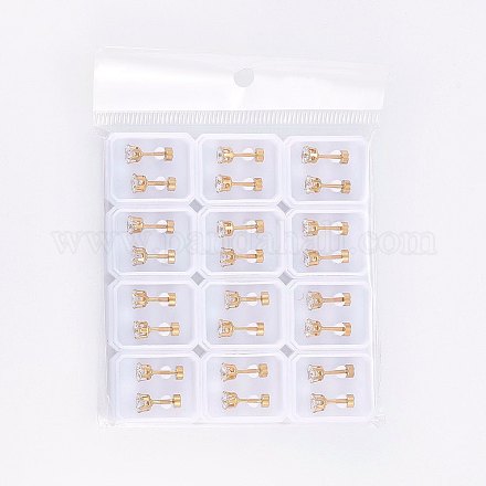 Заглушки для мочки уха из нержавеющей стали 304 EJEW-H362-07G-5mm-1