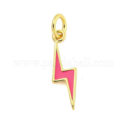 Подвески из латуни с эмалью в стойку KK-U021-16F-G-1