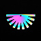 201 Stainless Steel Pendants, Laser Cut, Fan, Rainbow Color, 17.5x33x1mm, Hole: 1.6mm