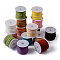 Faux Suede Cord, Mixed Color, 4x1.5mm, about 5.46 yards(5m)/roll, 25rolls/bag
