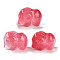 Spray Painted Glass Beads, Elephant, Crimson, 11x14x9.5mm, Hole: 1.2mm